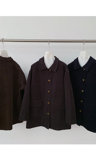 pocket mid-length jacket