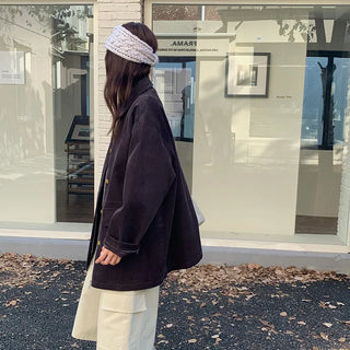 pocket mid-length jacket