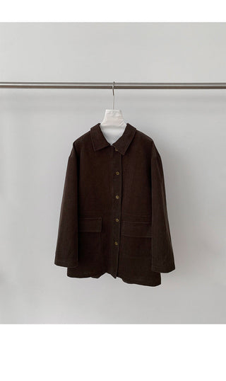 pocket mid-length jacket