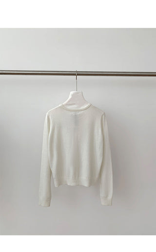 letter wool sweater