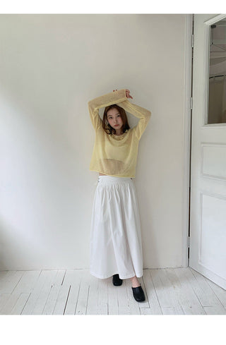 flower wool sweater