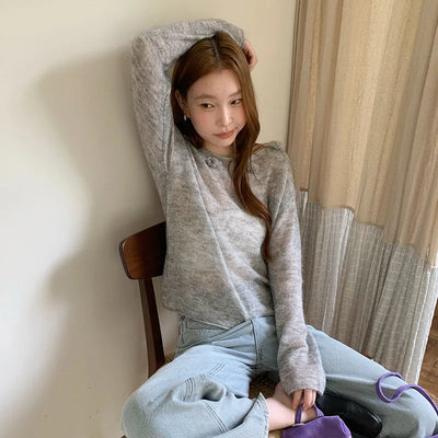 flower wool sweater