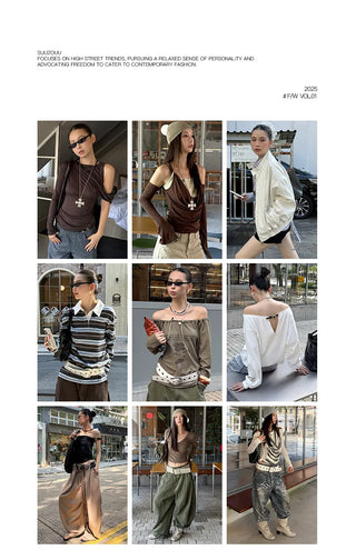 asymmetric striped sweater