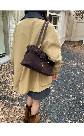 leather collar windbreaker