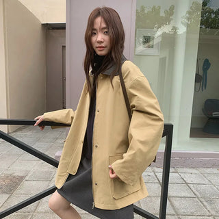 leather collar windbreaker