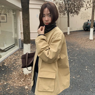 leather collar windbreaker