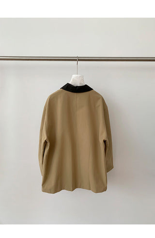 leather collar windbreaker