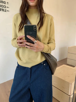 half turtleneck sweater