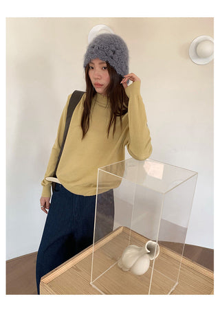 half turtleneck sweater