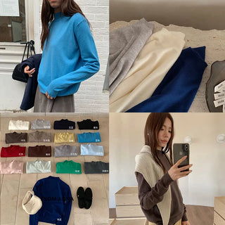 half turtleneck sweater