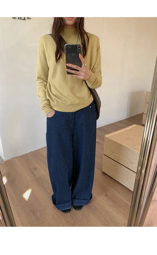 half turtleneck sweater