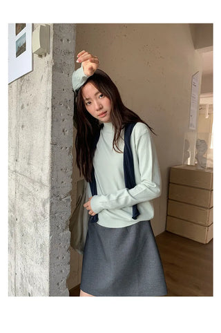 half turtleneck sweater