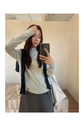 half turtleneck sweater