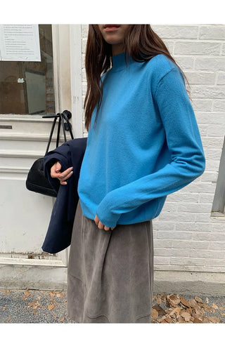 half turtleneck sweater