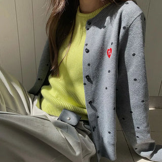 polka dot sweater