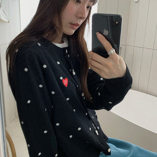 polka dot sweater
