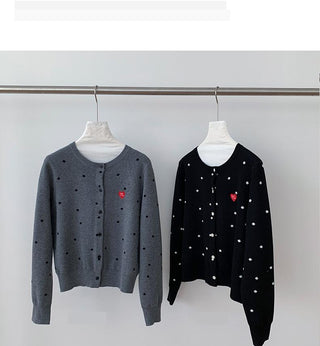 polka dot sweater
