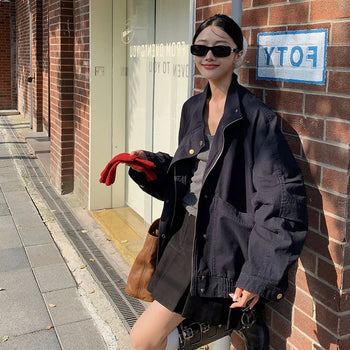 stand collar trench