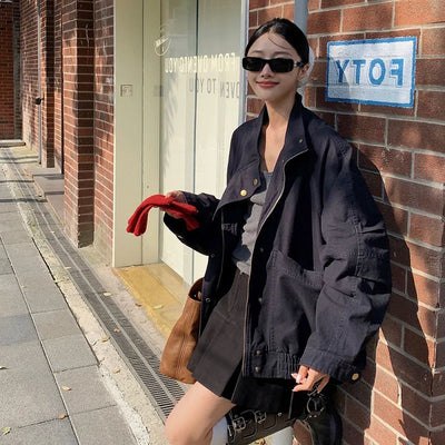 stand collar trench