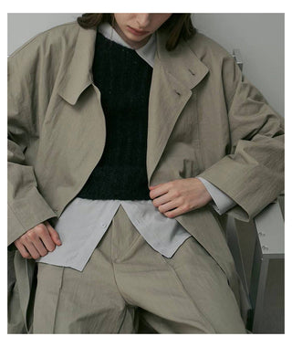 profile trench coat