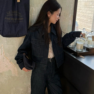denim shirt set