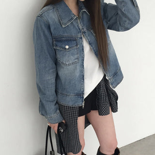 texture denim jacket
