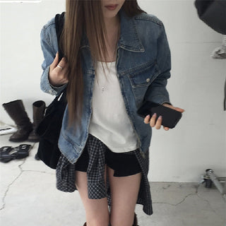 texture denim jacket