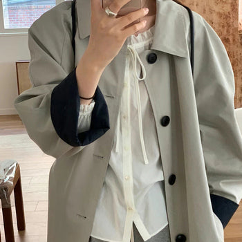 double-faced trench
