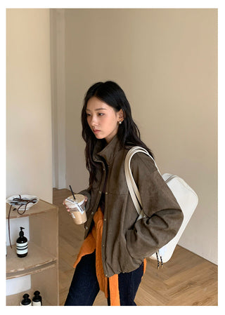 suede motorcycle jacket