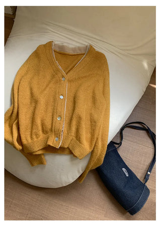 V-neck cardigan