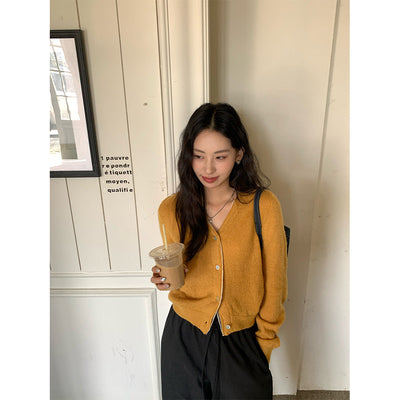 V-neck cardigan