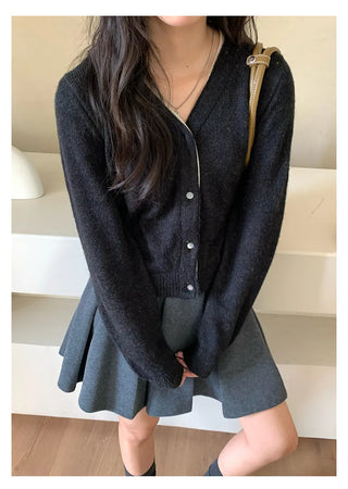 V-neck cardigan