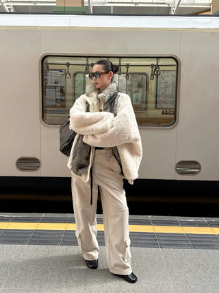 plush padded coat