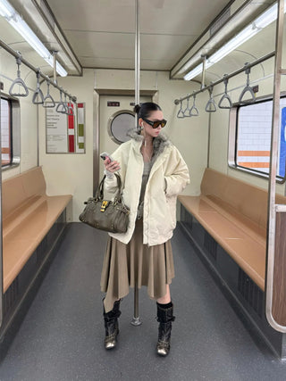 plush padded coat