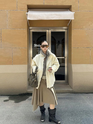 plush padded coat
