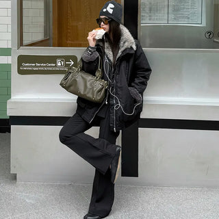 plush padded coat