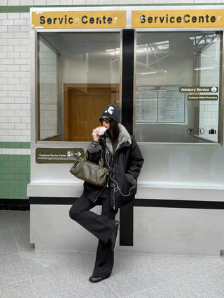 plush padded coat