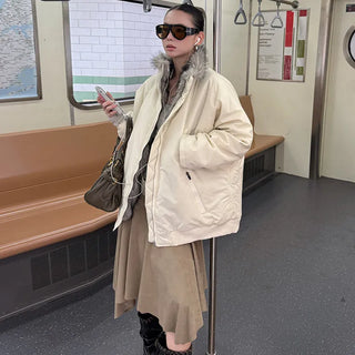 plush padded coat