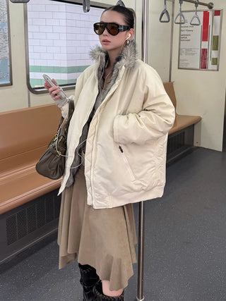 plush padded coat