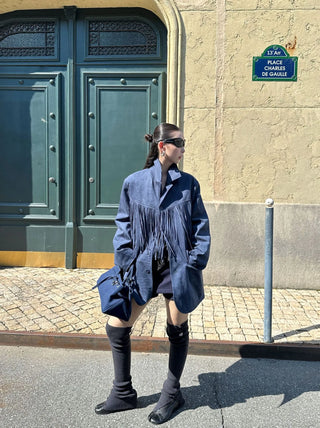 suede tassel jacket