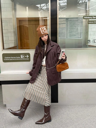 suede tassel jacket