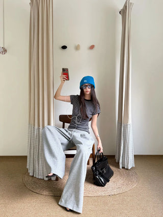 contrast cashmere stripes