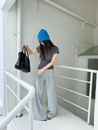 contrast cashmere stripes