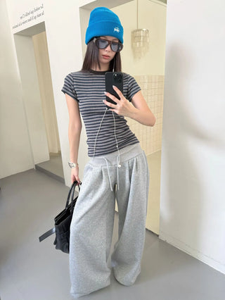 contrast cashmere stripes