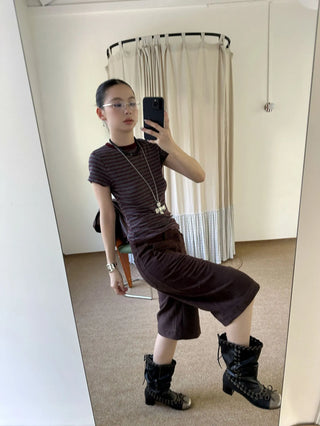 contrast cashmere stripes