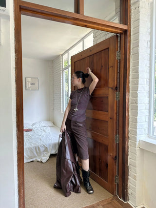 contrast cashmere stripes