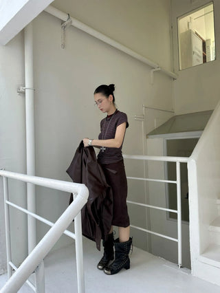 contrast cashmere stripes