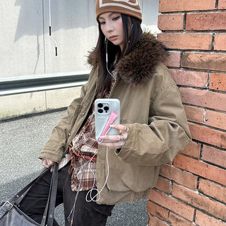 fur collar jacket