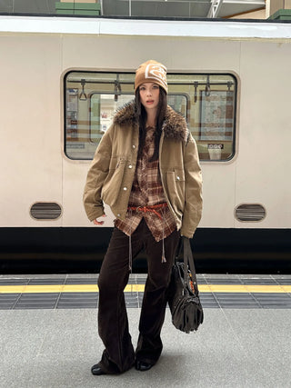 fur collar jacket
