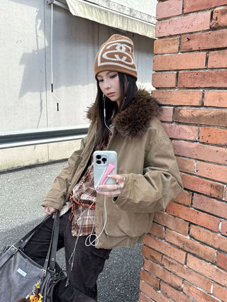 fur collar jacket